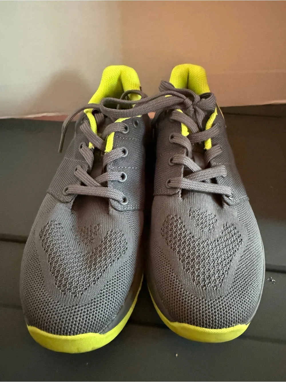 Woman’s Ballistic Trainers Athletic shoes in wolf Grey and Acid Lime